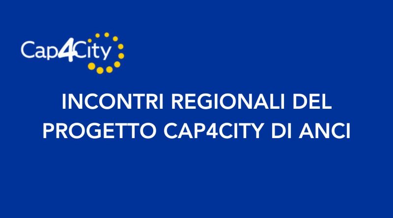 L’iniziativa di ANCI “Cap4City” il 2 marzo fa tappa a Potenza